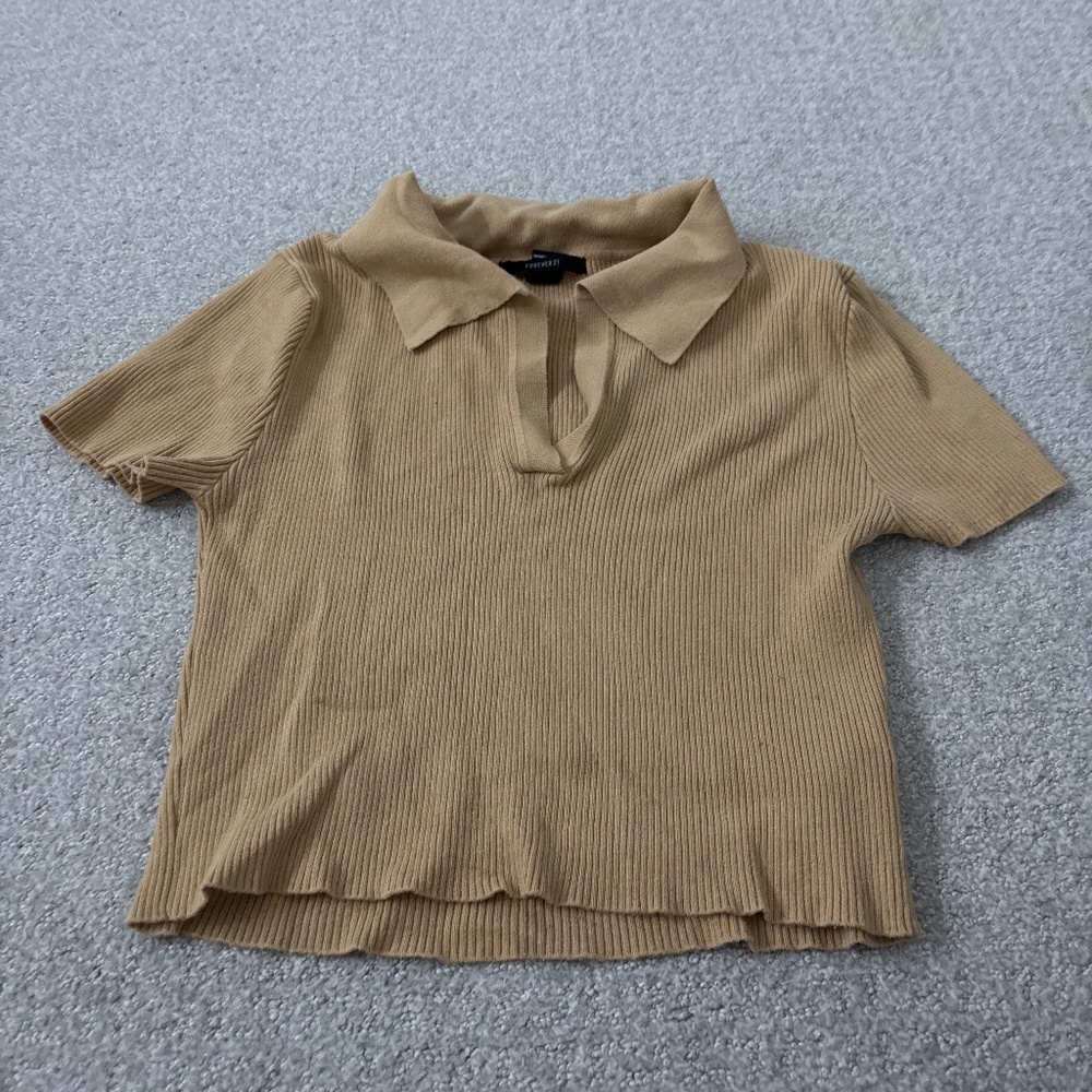 Coffe Brown Crop Top